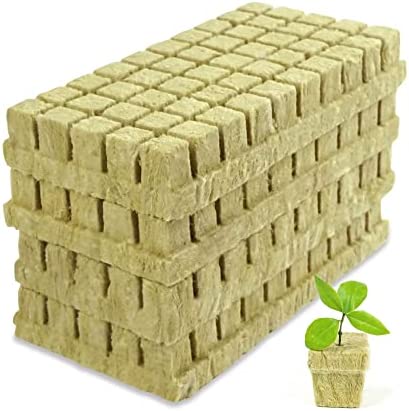 CastleGreens Rock Wool Planting Cubes, Rockwool Cubes 1 inch, Rockwool  Cubes for Hydroponics, Great for Rooting, Cuttings, Cloning Plants, Seed